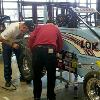 Bobby, Ray, and Chris getting things ready on race day.